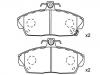 剎車(chē)片 Brake Pad Set:45022-S6D-E01